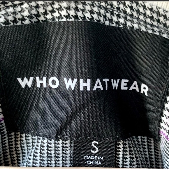 Who What Wear Plaid gingham print bomber jacket S - Picture 4 of 6
